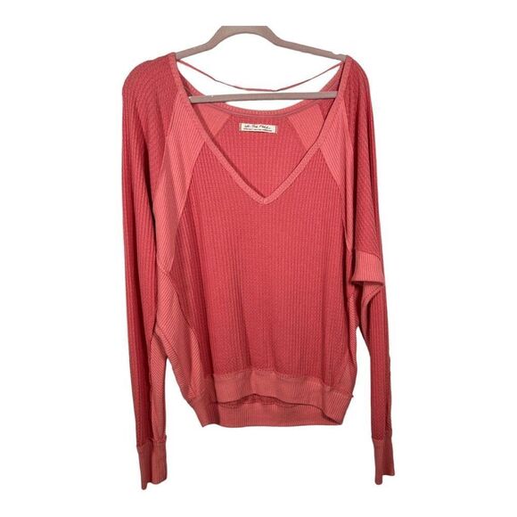 Free People Women’s We The Free Santa Clara Thermal Top Pink Size XS NWOT - Picture 4 of 9